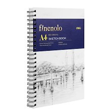 Альбом для графики А4 40л "Finenolo" 160гр/м2, спираль по длинной стороне 