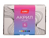 Краски акриловые "Акрил" Классика, 6 цветов