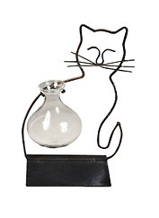 Декоративное изделие Кошка с вазочкой (12х7х18,5см) (222-170)