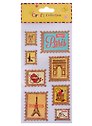 Наклейки пробка  Франция, микс