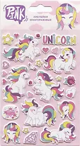 Наклейки объемные "Единороги-3"