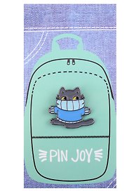 Значок «Котик в свитере», металл, Pin Joy