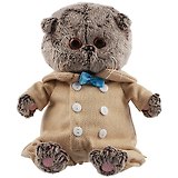 Мягкая игрушка Басик BABY в комбинезоне из твида (20 см)