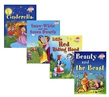 Читаем вместе. Сборник сказок. Уровень 3 (CD+4 книги: Золушка, Красная шапочка, Белоснежка, Красавица и Чудовище)