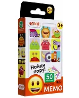 Эмоджи Настольная игра Мемо черная Монстры
