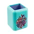 Стакан для пишущих принадлежностей "Tropical", пластик, мятный с фиолетовым, Erich Krause - 0