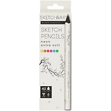 Карандаши цветные 6цв "SKETCH&ART"  Неон, утолщенные, грифель 4мм, к/к, Bruno Visconti