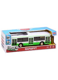Игрушка «Троллейбус» инерционный, на батарейках, Наша Игрушка