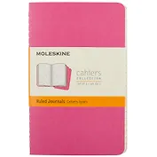 Записная книжка Moleskin Cahier Journal Pocket, 3 шт, розовый неон, 32 листа, А6