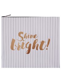 Папка для тетрадей «Shine Bright» А5+, экокожа, на молнии, Be Smart