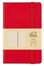 Записная книжка «Очень красный» А6, 96 листов в клетку, экокожа, Joy Book