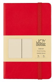 Записная книжка «Очень красный» А6, 96 листов в клетку, экокожа, Joy Book