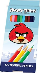 Карандаши цветные 12цв "ANGRY BIRDS" к/к, подвес, Centrum