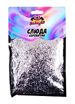 Наполнение для слайма Слюда-серпантин серебро ТМ Slimer, пластик
