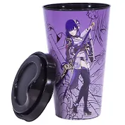 Стакан аниме Genshin Impact Raiden (пластик) (550 мл)