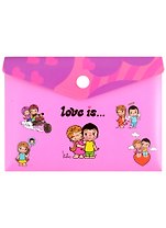 Папка-конверт А6 на кнопке "Love is… Персонажи"
