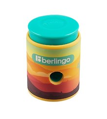 Точилка «Scenic», 1 отверстие, пластик, Berlingo, с контейнером