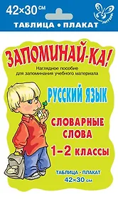 Запоминай-ка! Русский язык. Словарные слова. 1-2 класс