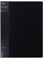 Папка 80ф А4 "STANDARD" пластик 0,8мм, черная