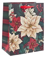 Пакет А5 18*23*10 "Зимние цветы" НГ, бум.мат.ламинат