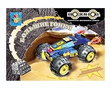 Конструктор-инерц. машина Block-n-Roll Большие гонки (Т51040) (74 дет.)