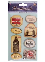 Наклейки 3D, бумажные Лондон