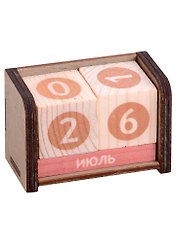 Календарь вечный (7х10,5х3,5) (дерево)