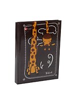 Записная книжка А6 64л кл. "Мода и стиль. Любопытный жираф" 7БЦ, глянц.ламинация, Listoff