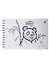 Скетчбук А5+ 80л "SKETCHBOOK. Panda book" белый офсет, 120г/м2, 7БЦ - 0