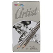 Карандаши чернографитные «Artist», 10 штук, 4H–D, Colorino - 0