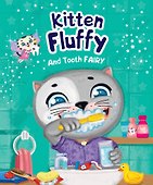 Kitten Fluffy and Tooth fairy (Котёнок Пух и Зубная фея, мелов. 200х240) - 0