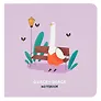 Записная книжка 170*170мм 40л "Quack-Quack", soft-touch ламинация, выборочный УФ-лак, скоба