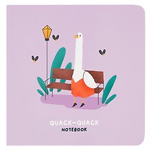Записная книжка «Quack-Quack» 170х170 мм, 40 листов, скрепка, MESHU