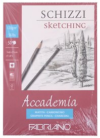 Альбом для зарисовок 14,8*21см 50л "Accademia" склейка, 120г/м2, Fabriano 