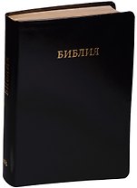 Библия (черн.) (кожа) (интегр.) (зол.срез) (инд.) (ПИ) (V16-077-01)