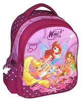 Рюкзак школьный "Winx" 30*38см, 2отд., бок.карманы, уплотн.спинка, розовый, Winx