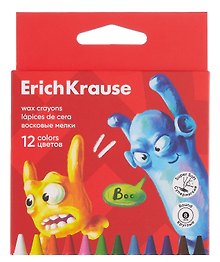 Восковые мелки, 12 цветов, Erich Krause