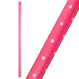 Бумага упаковочная 70*100см "Горошек на красном" глянц., инд.уп.