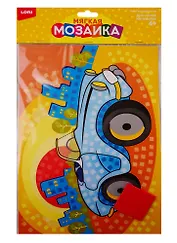 Набор для творчества LORI Мягкая мозаика. Большой набор "Машинка" Кэ-009