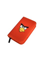 Пенал школьный 1отд. "ANGRY BIRDS" 19*20,5см, полиэстер, красный, Centrum