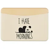 Чехол для карточек горизонтальный I hate mornings (панда) (ДКГ2021-56)