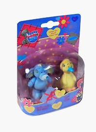 Набор 2 фигурки Слоненок и Гусенок (43782) (Tatty Teddy & my Blue Nose Friends) (4+) (блистер)