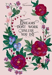Ежедневник недат. А5 128л "VINTAGE. Dreams" 7Б, фактур.переплет, тисн.фольгой, тонир.блок