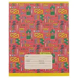 Тетрадь в клетку Unnika, "Школьная пора (орнамент)", 12 листов, в ассортименте