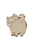 Значок Pin Joy Котик с хвостиком (белый) (металл) (12-08599-919) - 1