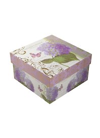 Коробка подарочная "Гортензия" 17*17*8,5см