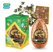 Пазл в яйце "Трицератопс", 63 детали