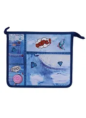 Папка для тетрадей А5 "В тренде" пластиковая, 1 отд., верхн.молния, инд.уп.