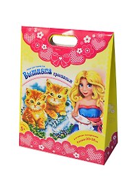 Набор для вышивания крестиком Котята (537340) (20х28см) (коробка)