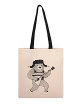 Сумка-шоппер From Russia with love Slavic Rave Мишка с балалайкой (текстиль) (40х32) (СК2025-310)